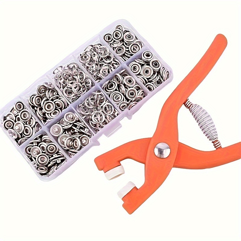 Snap Button Plier - 50 مجموعة من كماشات التثبيت اليدوية