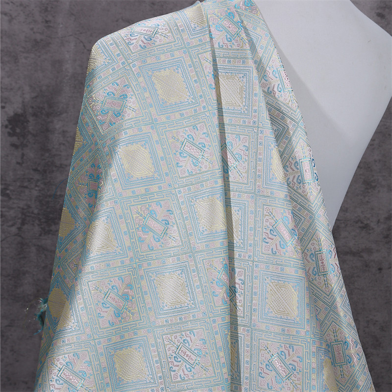 Sewing Fabric - قماش حرير ساتان جاكار بنمط صيني