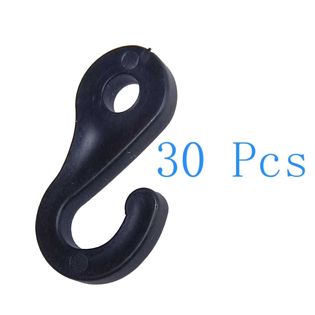 Hook Eye Fastener - 30/50/100 قطعة البلاستيك العين المفاجئة هوك