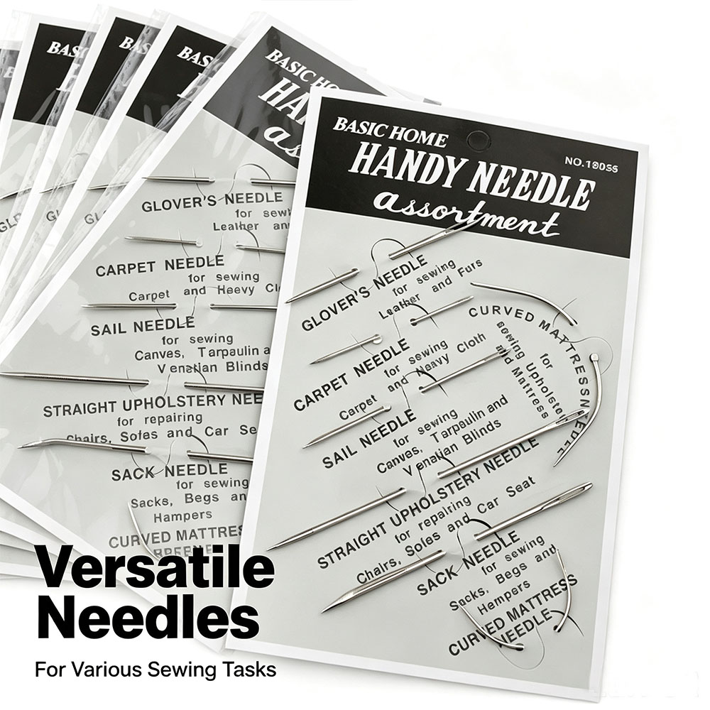Leather Needle Heavy - إبر خياطة يدوية للجلد، إبر منحنية،