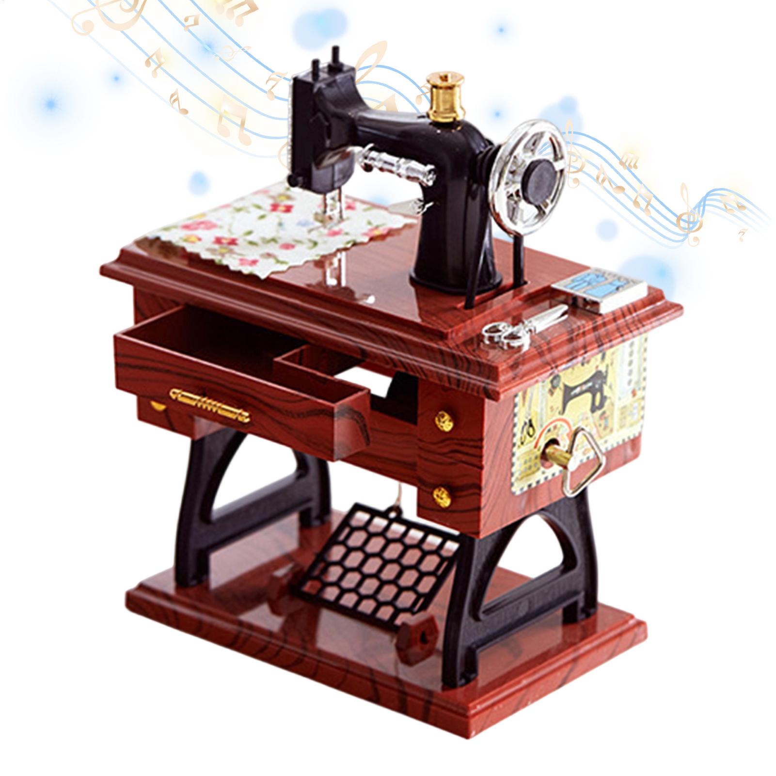 Sewing Gathering - صندوق موسيقى صغير على شكل ماكينة