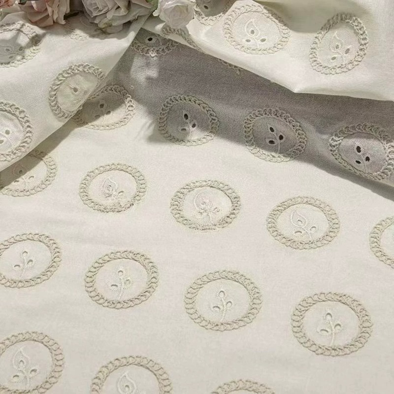 Sewing Fabric - قماش مطرز بنمط الزهور بطول 100