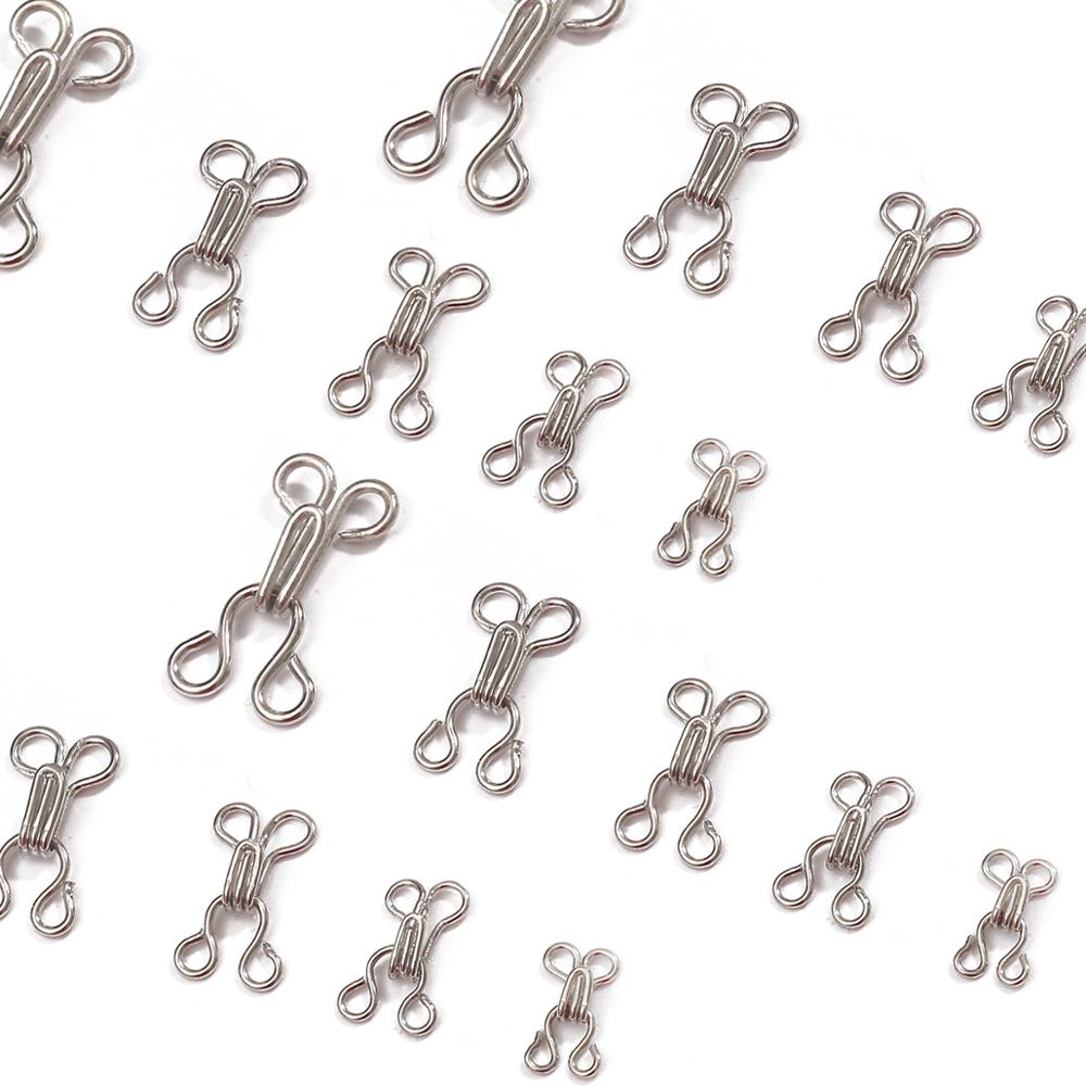 48 قطعة مشبك معدني زر قميص هوك - مراجعة Hook Eye Fastener وسعره