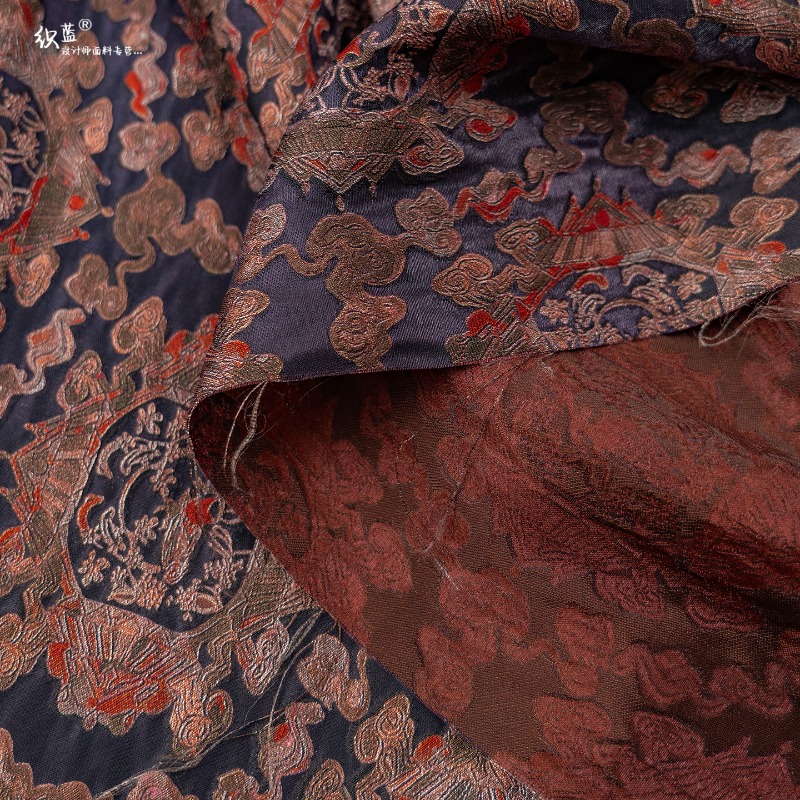 قماش جاكار زهري من الرايون بال - مراجعة Sewing Fabric وسعره
