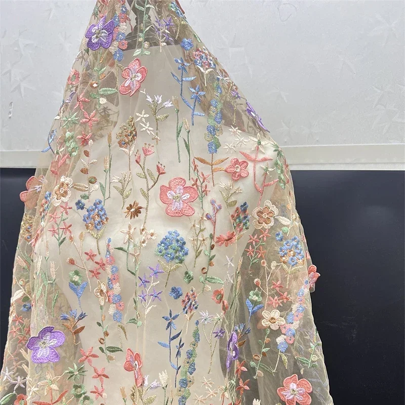 ثلاثية الأبعاد الأزهار المطرزة - مراجعة Textile And Sewing Materials وسعره