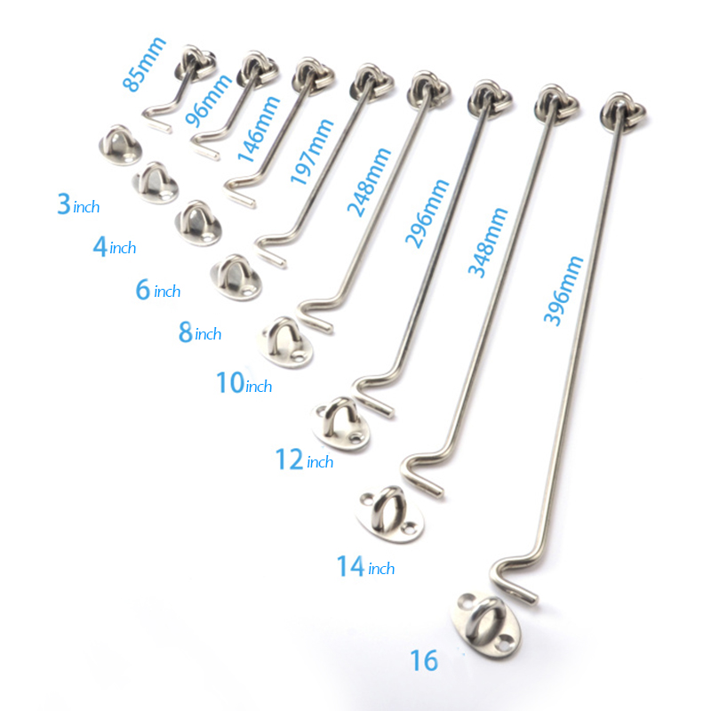 قطعتان من مشابك نوافذ الطراز ا - مراجعة Hook Eye Fastener وسعره