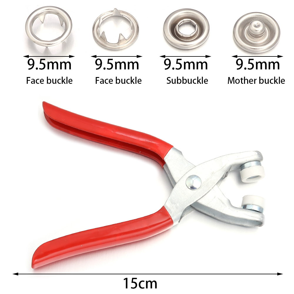 50 مجموعة من أزرار الكبس المعد - مراجعة Snap Button Plier وسعره