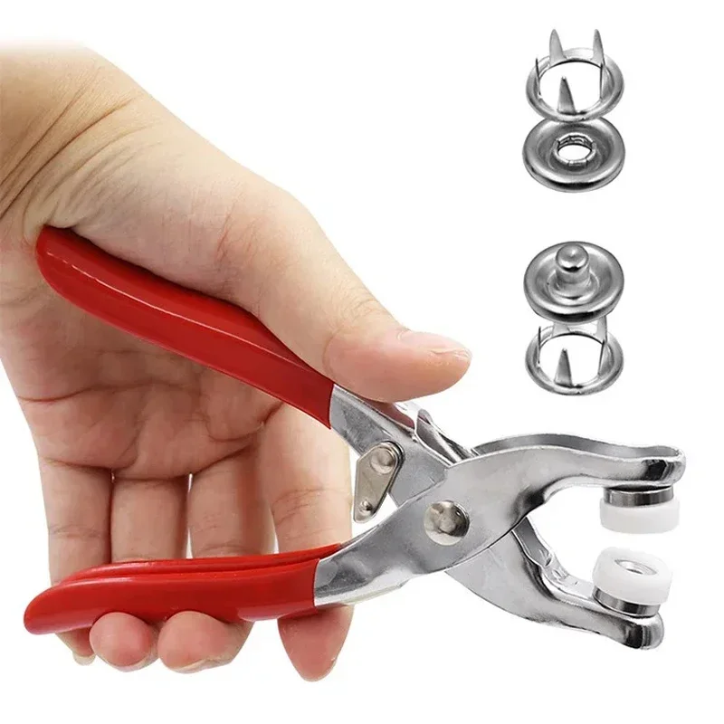 خمسة الشق زر تركيب كماشة معدني - مراجعة Snap Button Plier وسعره