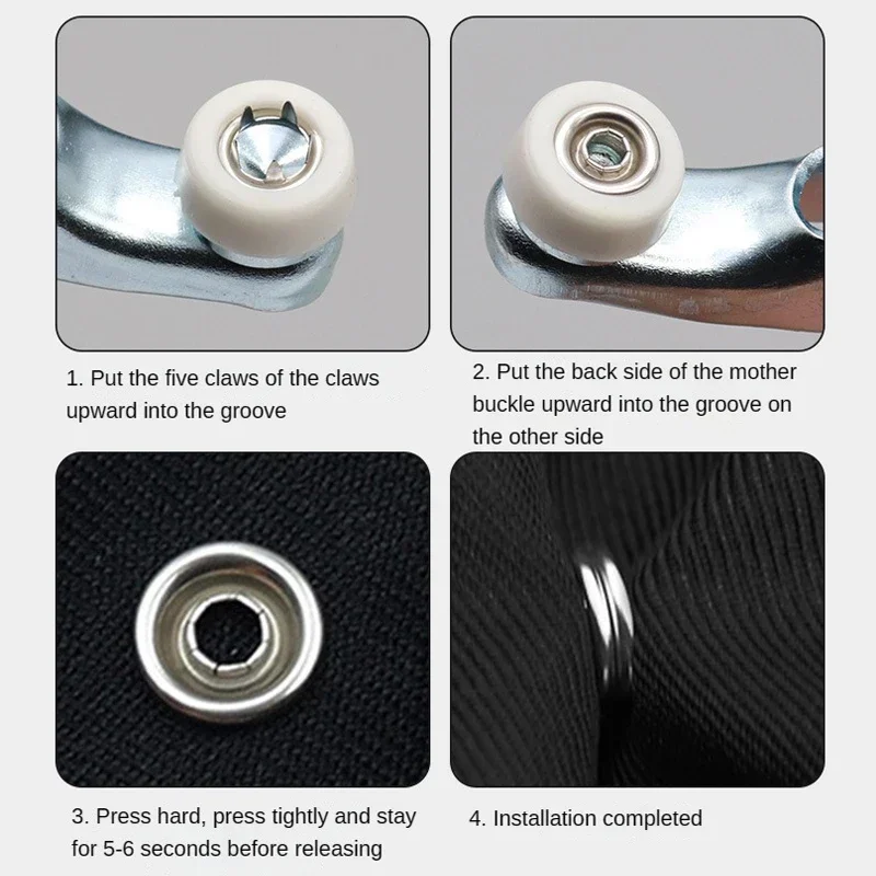 خمسة الشق زر تركيب كماشة معدني - مراجعة Snap Button Plier وسعره