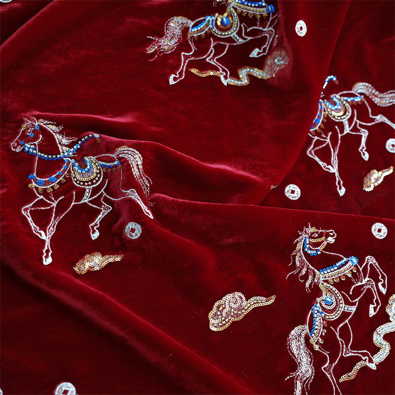 الخريف/الشتاء سميكة الحرير الم - مراجعة Sewing Velvet Fabric وسعره