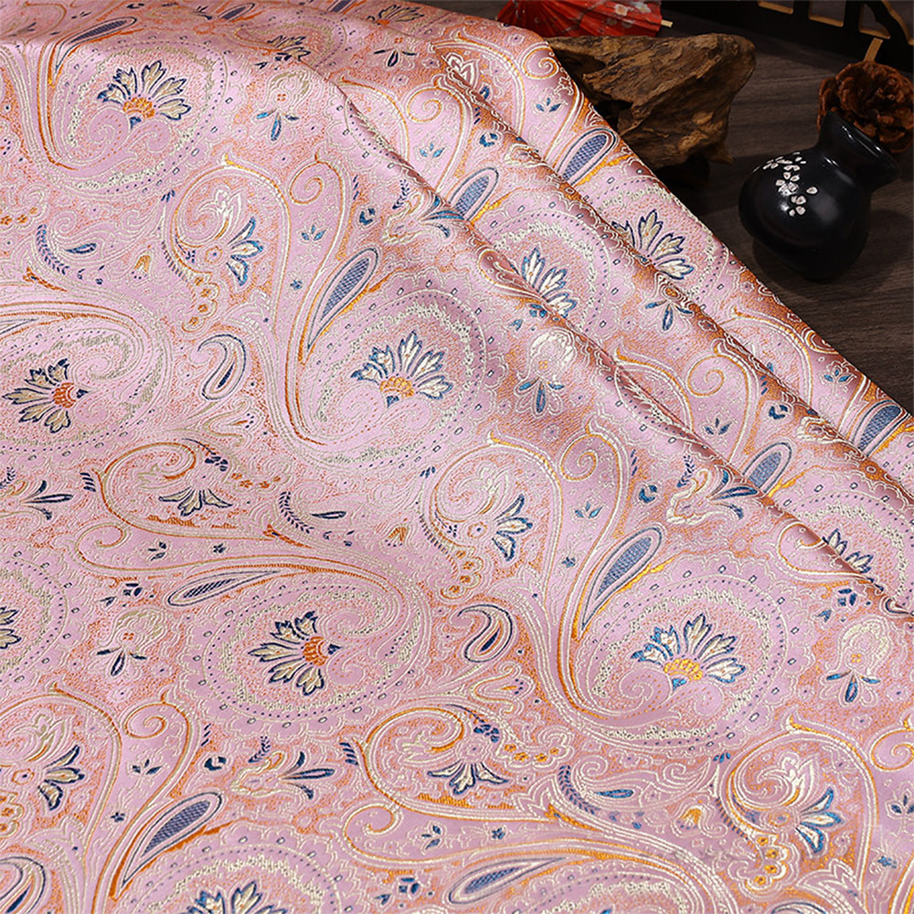 قماش جاكار بنمط زهور حلزوني 50 - مراجعة Textile And Sewing Materials وسعره