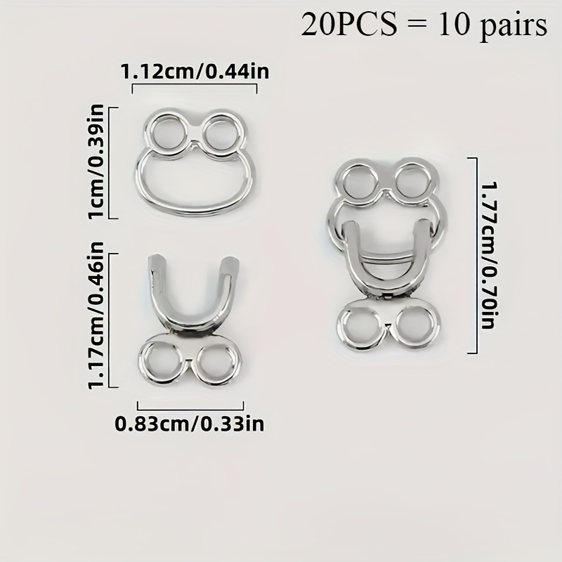 50 مجموعة من مشابك معدنية غير  - مراجعة Hook Eye Fastener وسعره