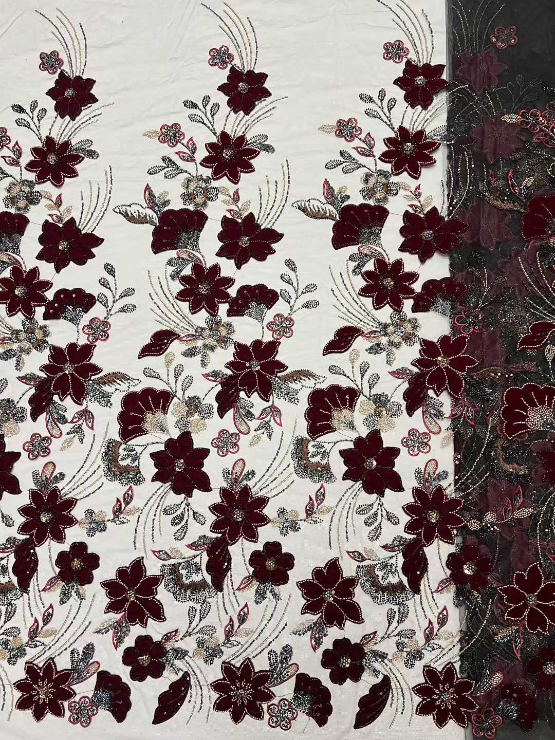 قماش مخملي شبكي فاخر وناعم عال - مراجعة Sewing Velvet Fabric وسعره