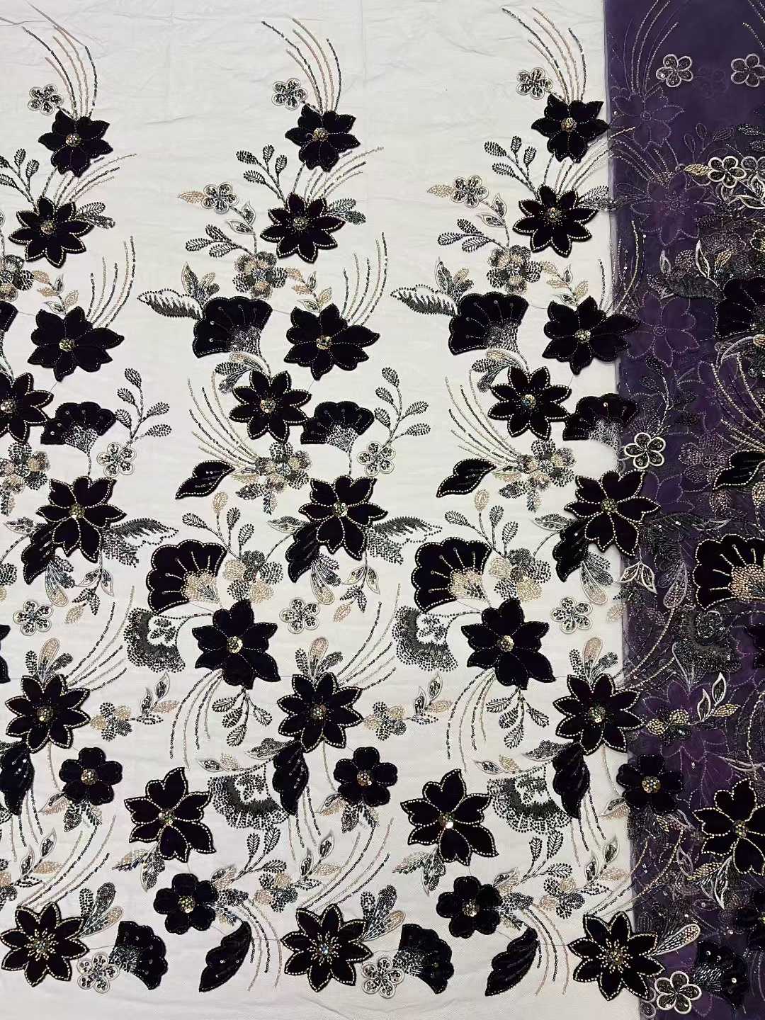 قماش مخملي شبكي فاخر وناعم عال - مراجعة Sewing Velvet Fabric وسعره