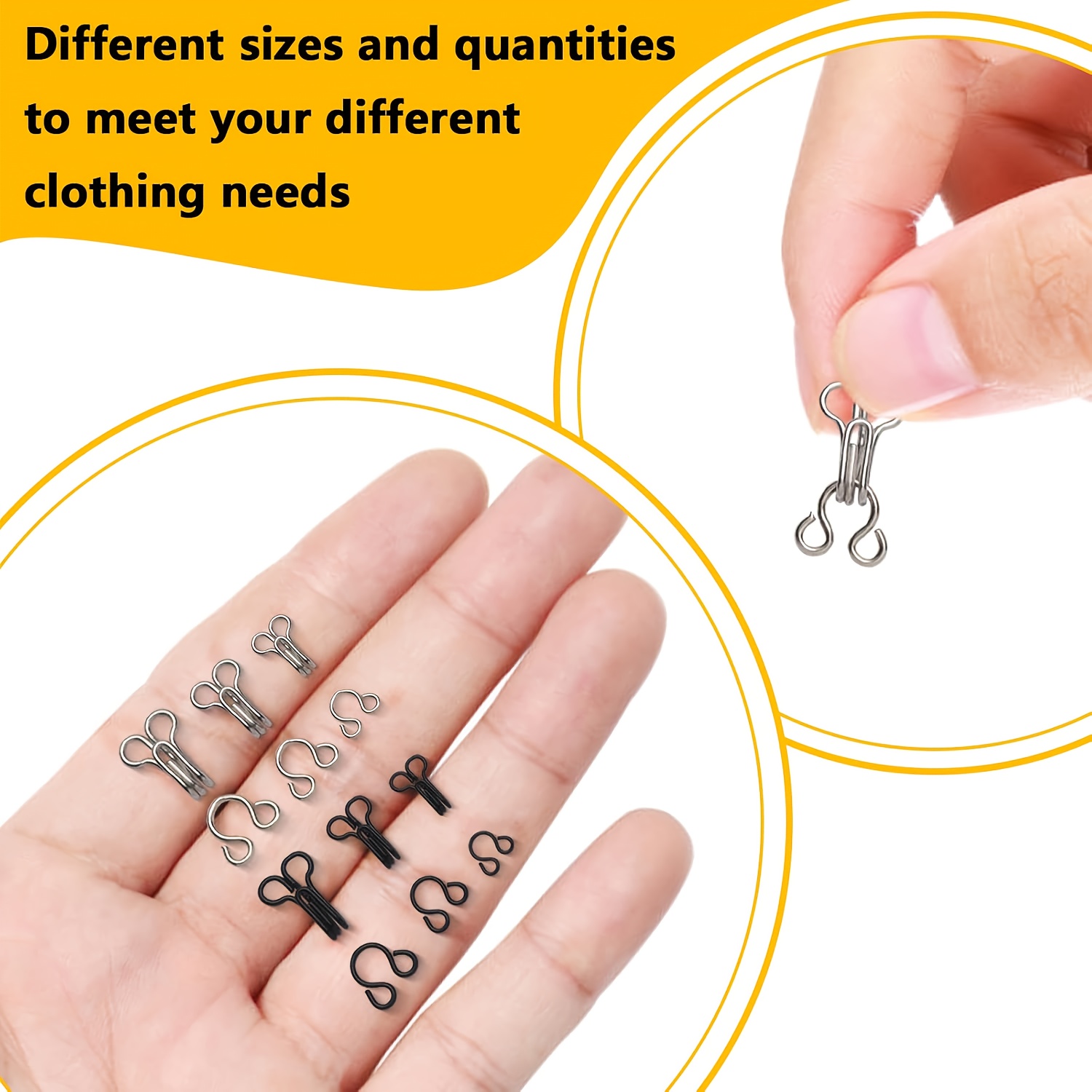 خطافات وحلقات معدنية خفية غير  - مراجعة Hook Eye Fastener وسعره