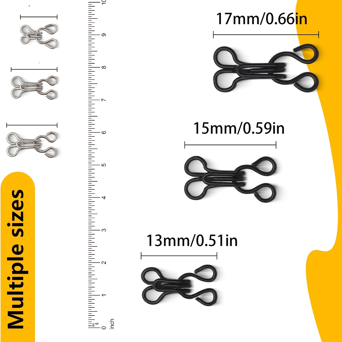 خطافات وحلقات معدنية خفية غير  - مراجعة Hook Eye Fastener وسعره