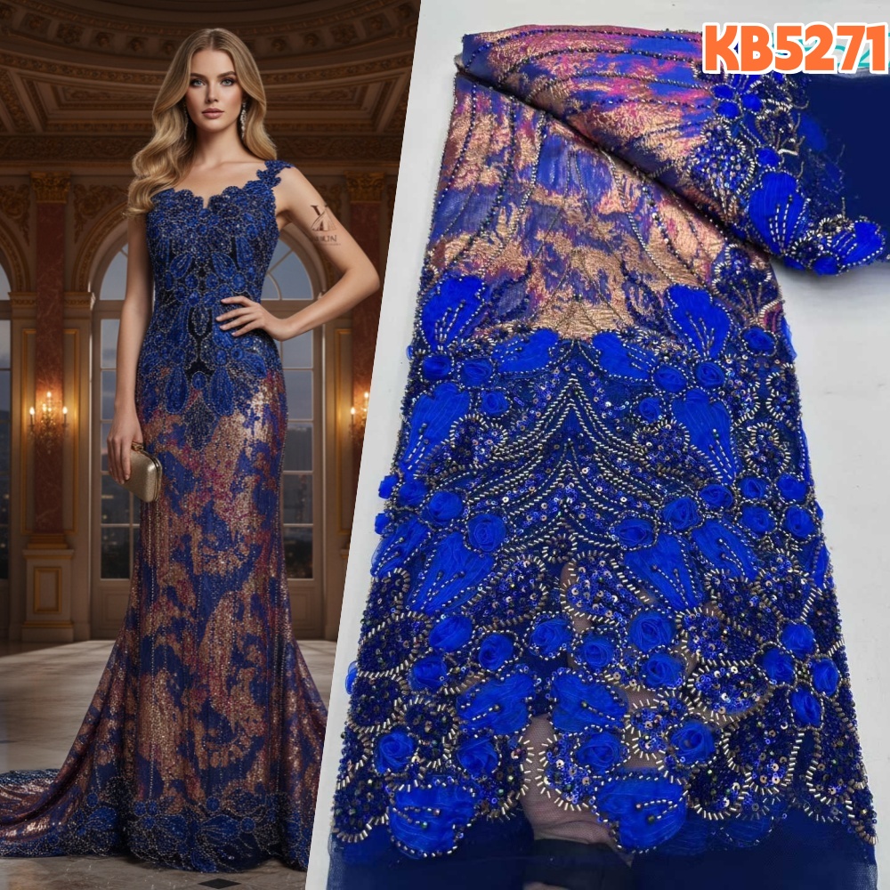قماش دانتيل نيجيري 5 ياردات جو - مراجعة Sewing Velvet Fabric وسعره