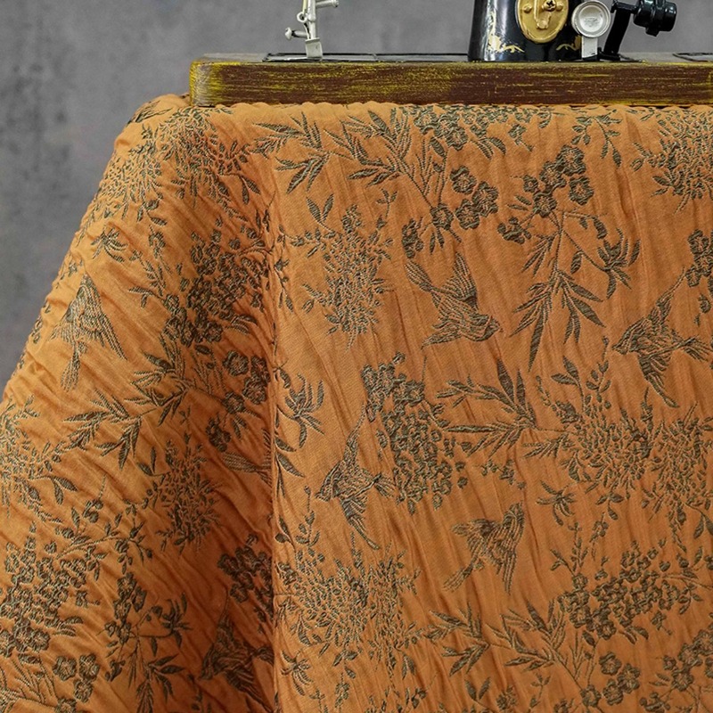 قماش جاكار بنقشة طائر العقعق ع - مراجعة Sewing Fabric وسعره
