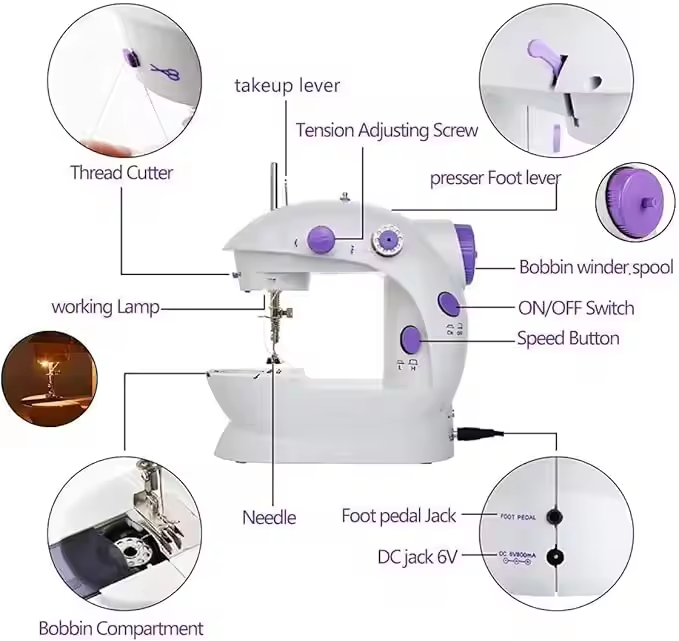 ماكينات خياطة منزلية كهربائية  - مراجعة Textile Sewing Machine Price وسعره