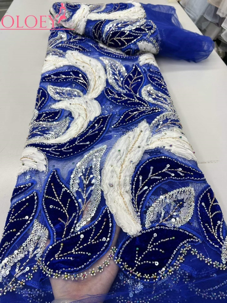 قماش دانتيل فاخر من OLOEY مزين - مراجعة Sewing Velvet Fabric وسعره