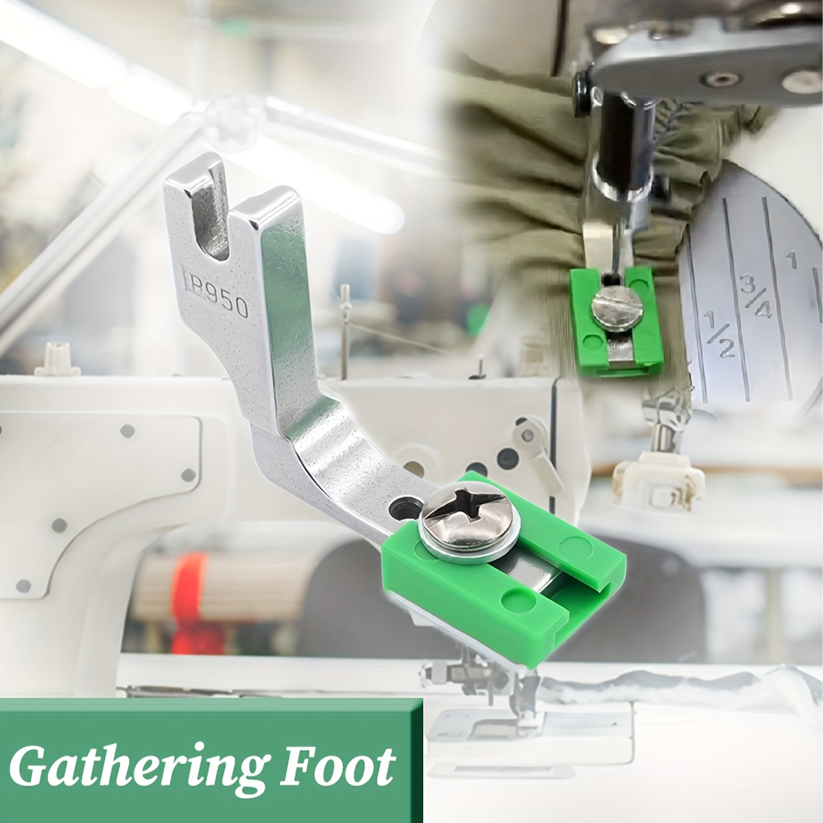 P950 قدم الضغط في ماكينة الخيا - مراجعة Sewing Gathering وسعره